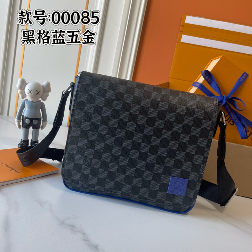 ルイヴィトンDistrict  メッセンジャーバッグ N00085  Damier Infini LVスーパーコピーバッグN品国内発送後払い代引き可能信用できるサイト